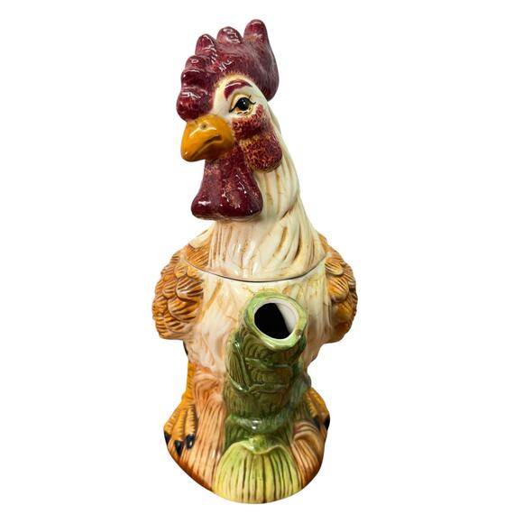 Rooster Teapot Heartfelt Kitchen Creations Vintage 1999 Farmhouse Country Barn - Picture 4 of 16